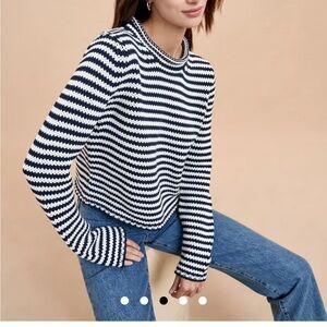 La Ligne Mini Marina Fine Stripe Sweater